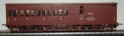 LIMA 30 9343 SAR/SAS GAURDS VAN V-8 TYPE IN ORIGINAL BOX HO GAUGE IN EXCELLENT CONDITION.