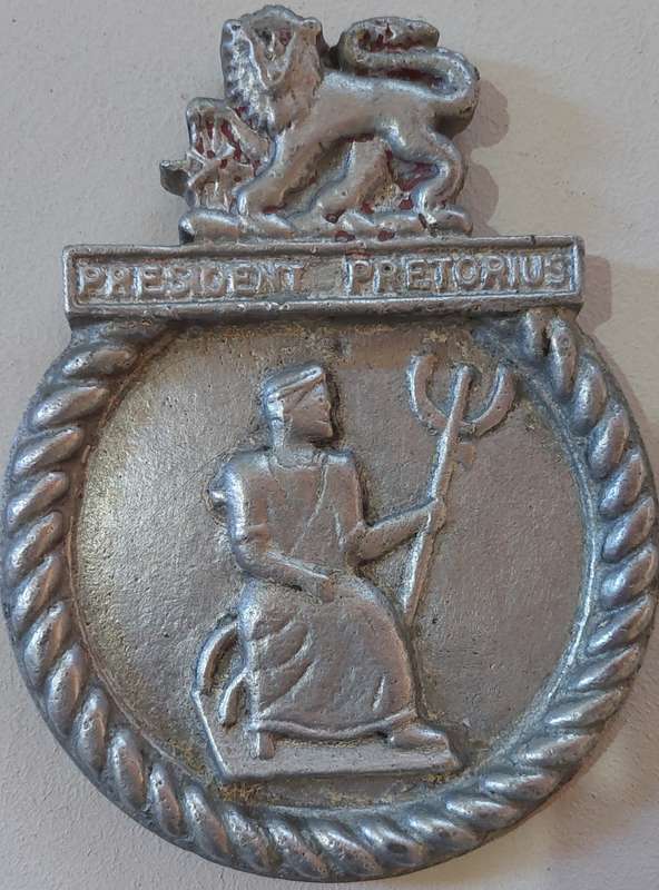SAS President Pretorius : Aluminum Badge