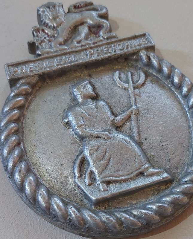 SAS President Pretorius : Aluminum Badge