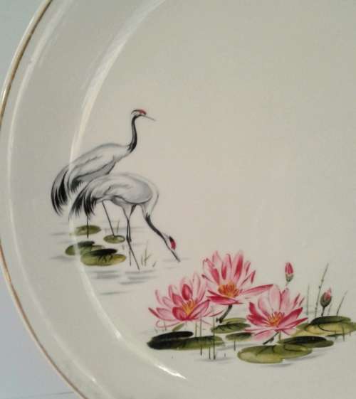 Alfred Meakin Plate Lotus Island Design