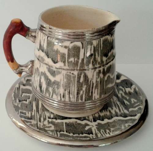 Vintage Arthur Wood SILVER SHIELD Mug and plate