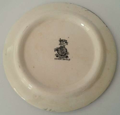 Vintage Arthur Wood SILVER SHIELD Mug and plate