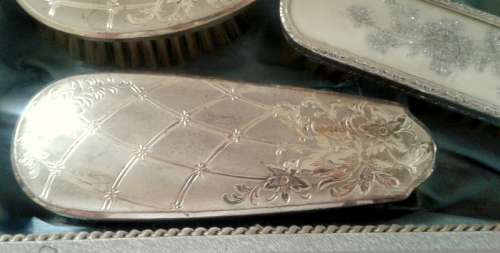 Vintage Dressing Table Set of Hair Brushes