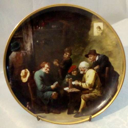 The Heritage Collection - Huguenot Royal -David Teniers 1610 - 1690 GAME AT CARDS Plate