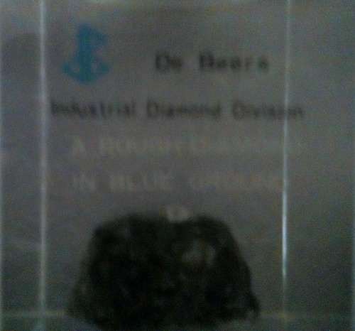 De Beers / Vintage / Industrial Diamond Division Lighter A Rough Diamond in Blue Ground