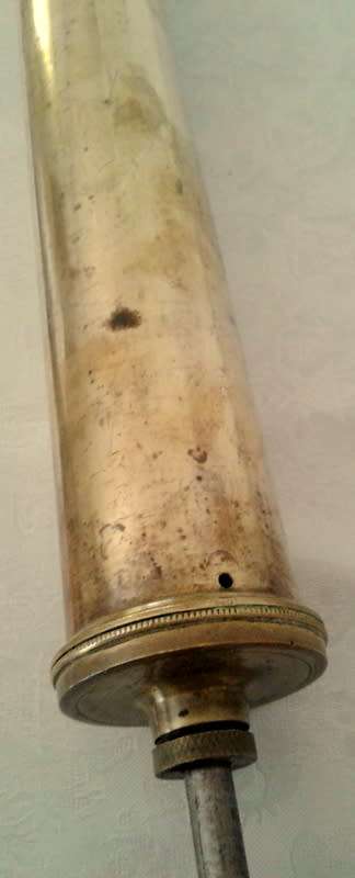 Large brass vintage fire pump.