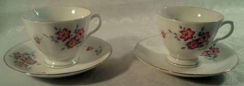 Vintage Tea Cups Duo's (two)