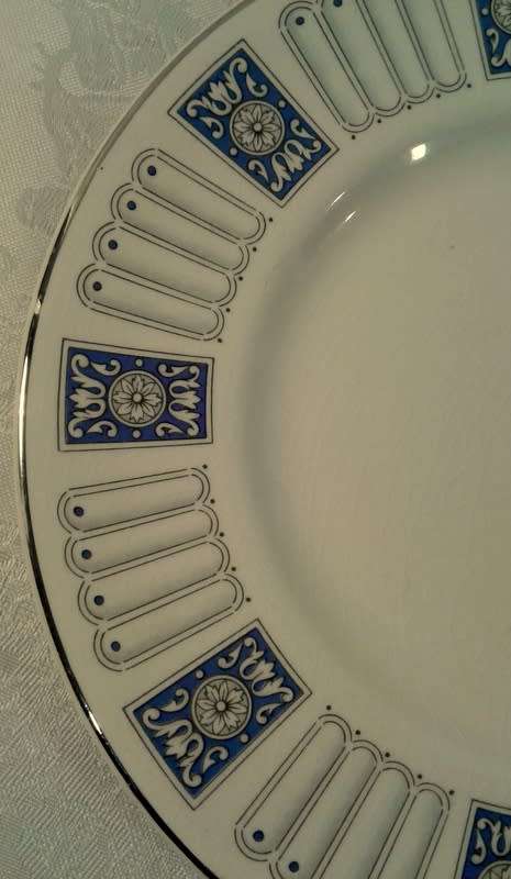 Four Myott's Fine White ''Ironstone'' Staffordshire England, Corinih (please read description)