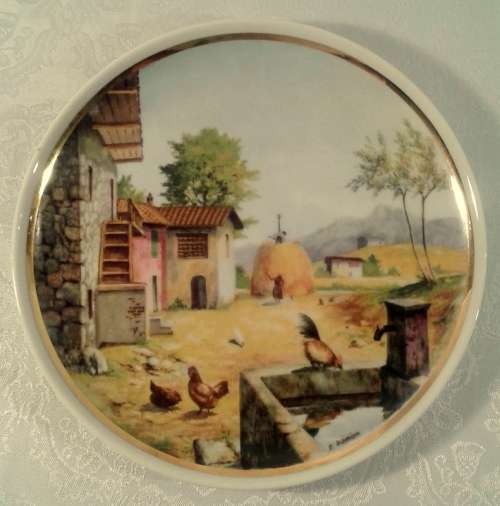 Royal Decor hand decorated display plate
