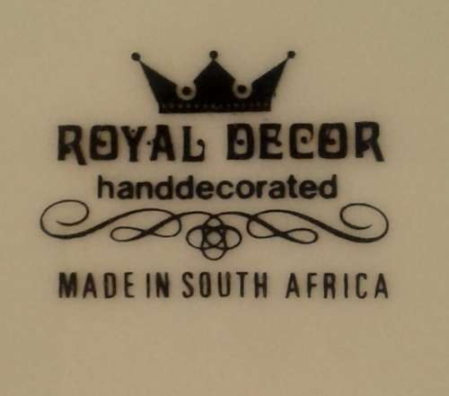 Royal Decor hand decorated display plate