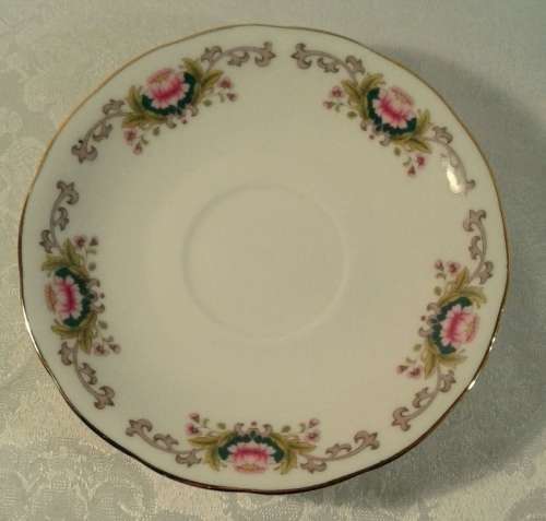 Set of four vintage  tea cups and saucers.