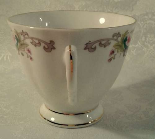 Set of four vintage  tea cups and saucers.