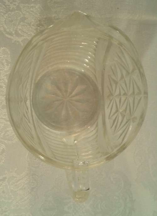 Lovely sugar creamer - pressed glass 1960's