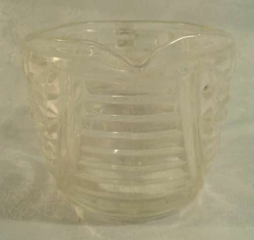 Lovely sugar creamer - pressed glass 1960's