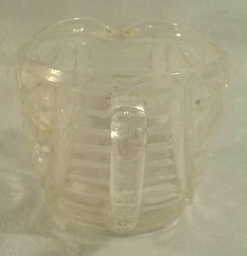 Lovely sugar creamer - pressed glass 1960's