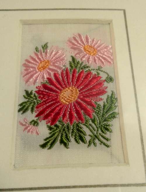 Two pretty pictures  with embroidery work.