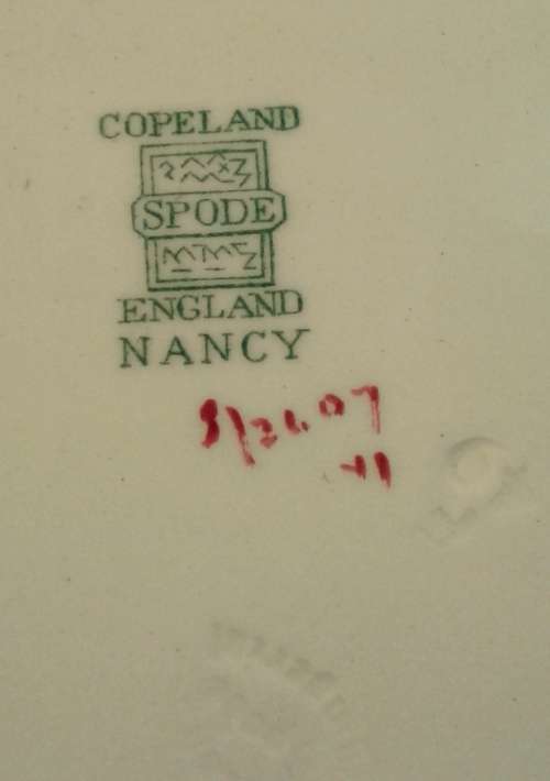 Vintage Copeland's, Spode plate Pattern : Nancy