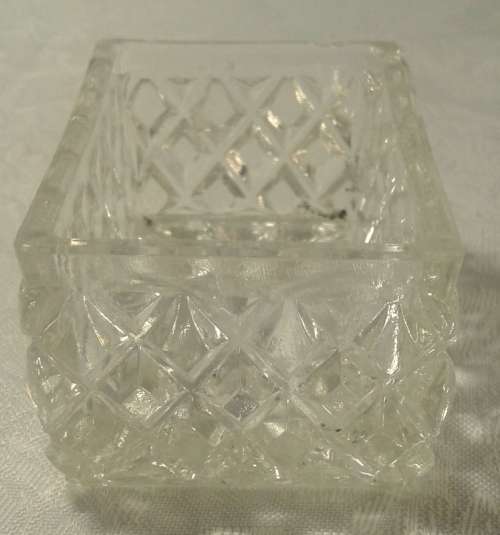 Vintage glass trinket box