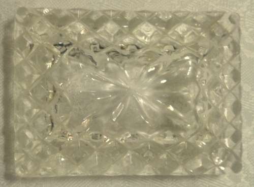 Vintage glass trinket box