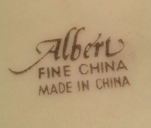 Vintage Albert Fine China, Made in China Duo