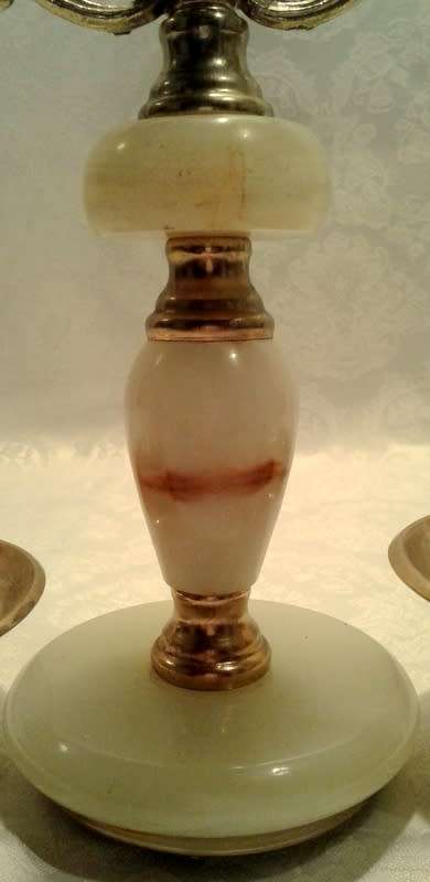 Vintage Italian Scales of Justice with Alabaster inlay.