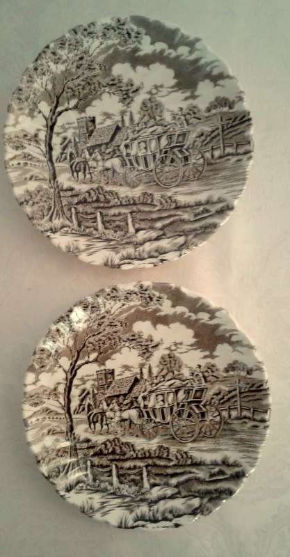 Two Myott Royal Mail Saucers