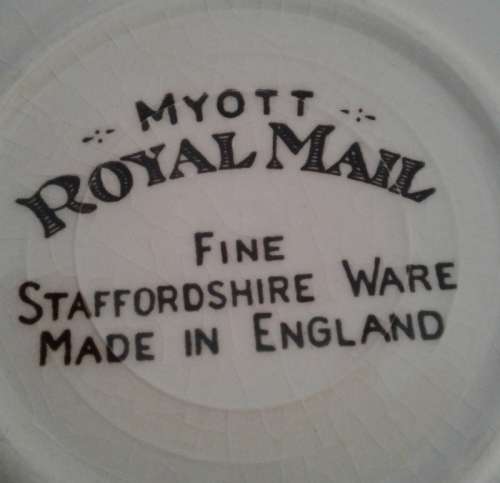 Two Myott Royal Mail Saucers