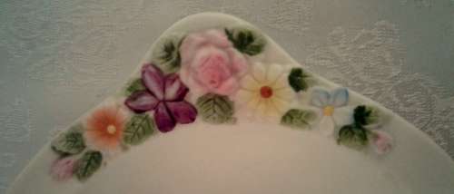 Stunning BALBOA hand Made Bowl with delicate flowers