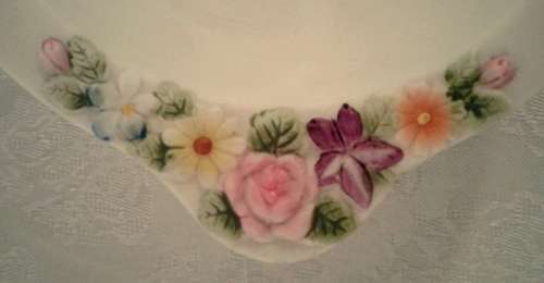 Stunning BALBOA hand Made Bowl with delicate flowers