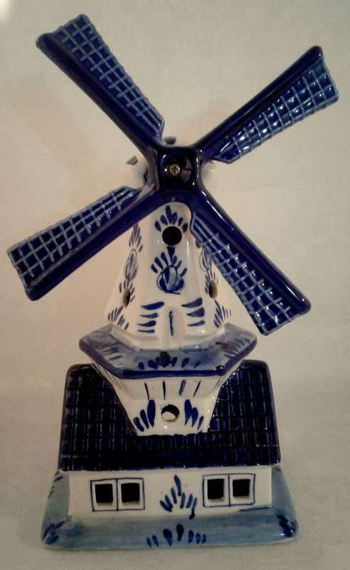 Delft Windmill - Elweco Hand painted Delft Blue