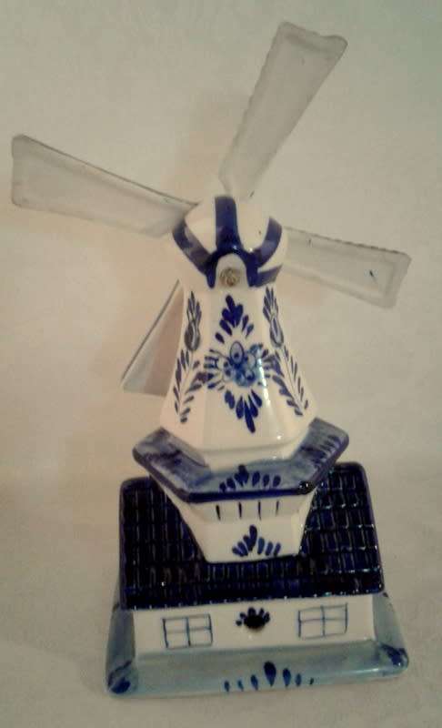 Delft Windmill - Elweco Hand painted Delft Blue