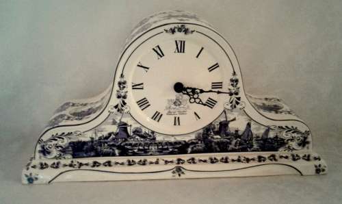 Limited Edition Delft Mantle Clock - it is highly collectable.