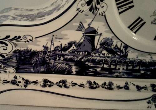 Limited Edition Delft Mantle Clock - it is highly collectable.