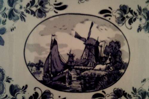 Limited Edition Delft Mantle Clock - it is highly collectable.