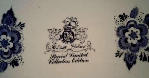 Limited Edition Delft Mantle Clock - it is highly collectable.