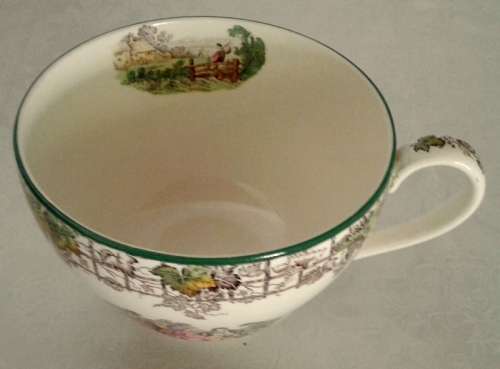 Unique Art Deco Oversized Tea Cup and Saucer Copeland - Spode's  Byron