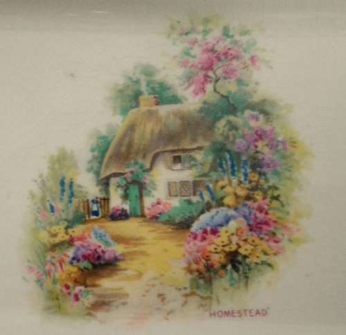 Vintage 1930s H&K Tunstall Rectangle Sandwich Plate (glazing)