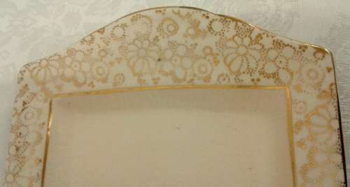 Vintage 1930s H&K Tunstall Rectangle Sandwich Plate (glazing)