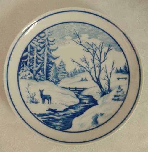 Scenic Hutschenreuther plate made in Germany