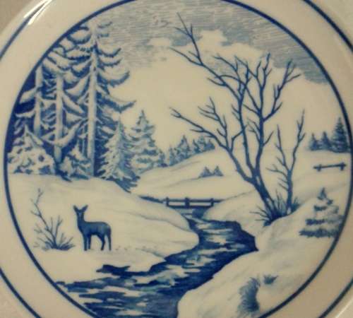 Scenic Hutschenreuther plate made in Germany