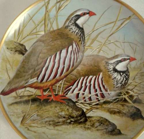 Collectable Franklin Porcelain, Limoges, France. Game birds of the World Plate