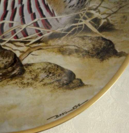 Collectable Franklin Porcelain, Limoges, France. Game birds of the World Plate