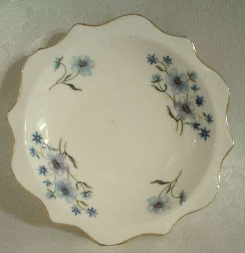 1980's Shelby Blue Rock Patter - Richmond Bone China
