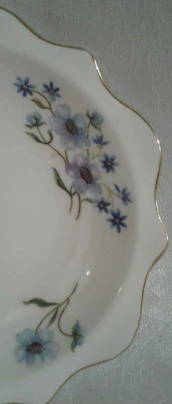 1980's Shelby Blue Rock Patter - Richmond Bone China