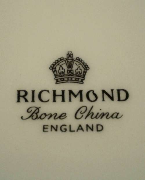 1980's Shelby Blue Rock Patter - Richmond Bone China