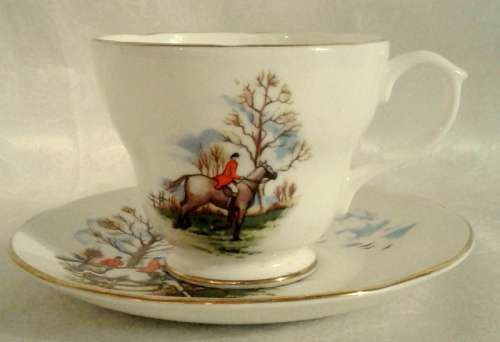 Splendid Royal Sutherlands Duo with hunting scene