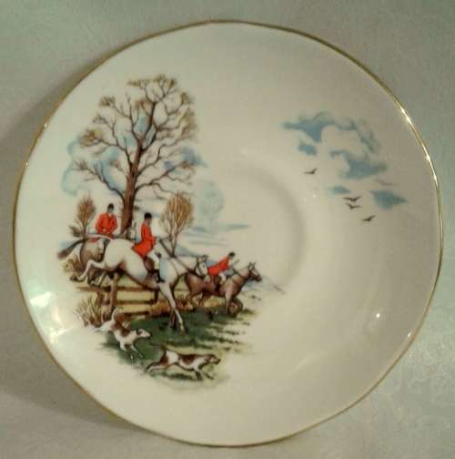 Splendid Royal Sutherlands Duo with hunting scene