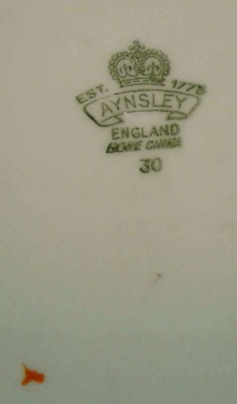 Vintage Aynsley Henley Breakfast Plate