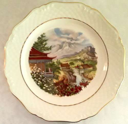 Eschenback Bavaria Germany Plate with Oriental Scene