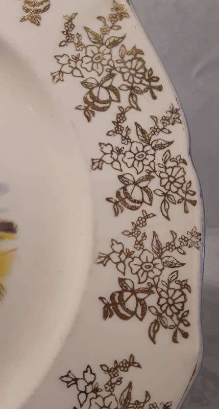 Weatherby Handley England stunning plate Flying Pheasant Design